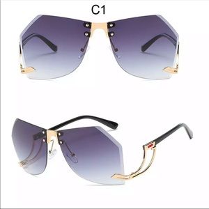 Irregular Rimless Women’s Sunglasses 🕶 10775